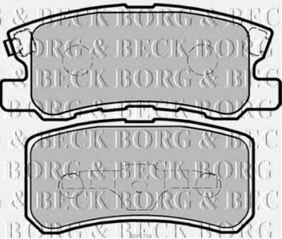 BORG & BECK bbp1758 -  Комплект тормозных колодок, дисковый тормоз